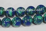 CTU1815 15.5 inches 12mm round synthetic turquoise beads