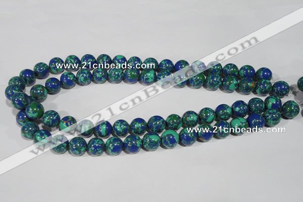 CTU1815 15.5 inches 12mm round synthetic turquoise beads