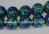 CTU1816 15.5 inches 14mm round synthetic turquoise beads