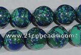 CTU1818 15.5 inches 18mm round synthetic turquoise beads