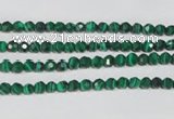 CTU1821 15.5 inches 4mm faceted round synthetic turquoise beads