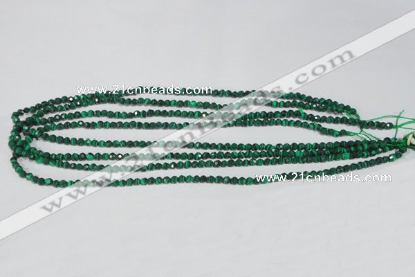 CTU1821 15.5 inches 4mm faceted round synthetic turquoise beads