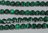 CTU1822 15.5 inches 6mm faceted round synthetic turquoise beads