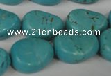 CTU1910 15.5 inches 18*22mm freefrom imitation turquoise beads