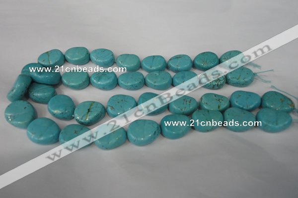 CTU1910 15.5 inches 18*22mm freefrom imitation turquoise beads