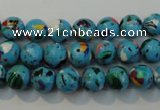 CTU2002 15.5 inches 8mm round synthetic turquoise beads