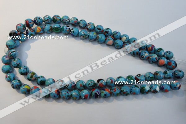 CTU2003 15.5 inches 10mm round synthetic turquoise beads