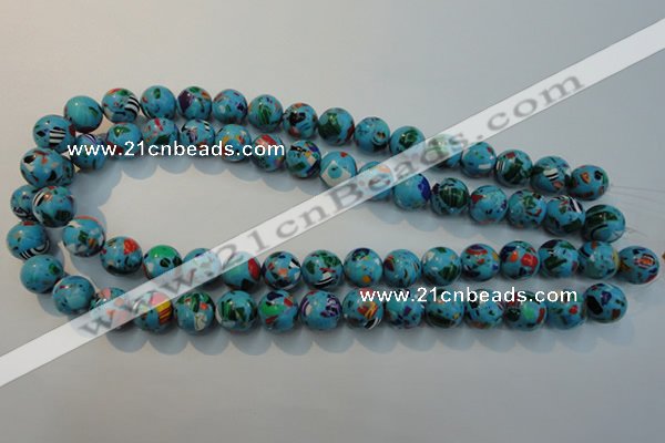 CTU2004 15.5 inches 12mm round synthetic turquoise beads