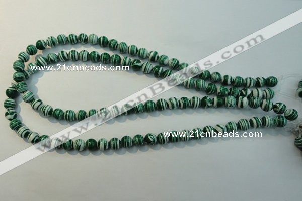 CTU2042 15.5 inches 8mm round synthetic turquoise beads