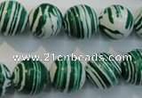 CTU2045 15.5 inches 14mm round synthetic turquoise beads