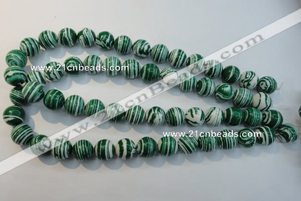 CTU2045 15.5 inches 14mm round synthetic turquoise beads