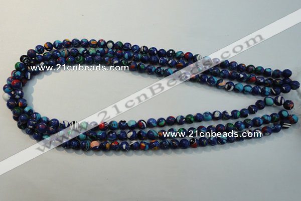 CTU2071 15.5 inches 6mm round synthetic turquoise beads