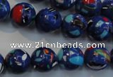 CTU2074 15.5 inches 12mm round synthetic turquoise beads