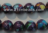 CTU2114 15.5 inches 12mm round synthetic turquoise beads