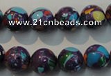 CTU2114 15.5 inches 12mm round synthetic turquoise beads