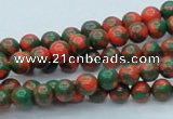 CTU214 16 inches 6mm round imitation turquoise beads wholesale