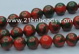 CTU215 16 inches 8mm round imitation turquoise beads wholesale