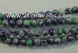 CTU2150 15.5 inches 4mm round synthetic turquoise beads