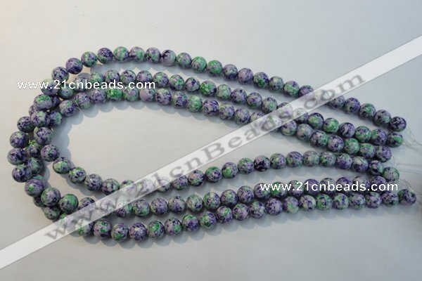 CTU2152 15.5 inches 8mm round synthetic turquoise beads