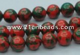 CTU216 16 inches 10mm round imitation turquoise beads wholesale