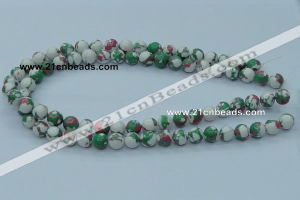 CTU225 16 inches 10mm round imitation turquoise beads wholesale