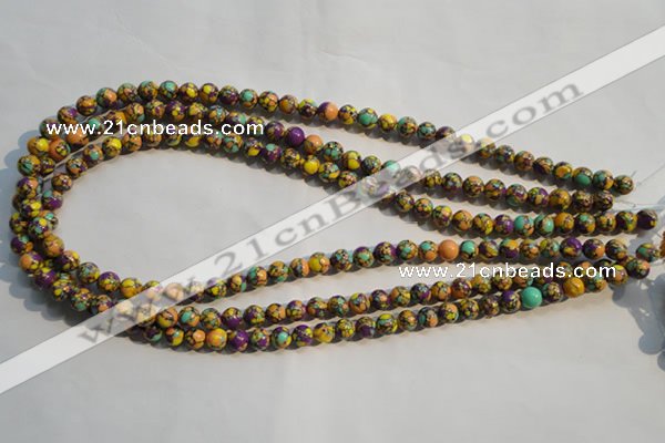 CTU2321 15.5 inches 6mm round synthetic turquoise beads