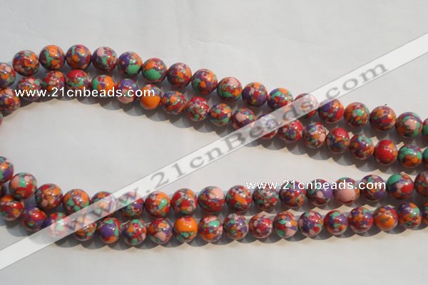 CTU2344 15.5 inches 12mm round synthetic turquoise beads