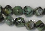 CTU2461 15.5 inches 6*6mm cube African turquoise beads wholesale