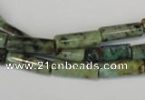 CTU2464 15.5 inches 5*15mm tube African turquoise beads wholesale