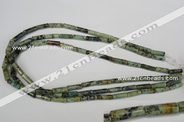 CTU2464 15.5 inches 5*15mm tube African turquoise beads wholesale