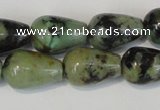 CTU2465 15.5 inches 7*10mm teardrop African turquoise beads wholesale