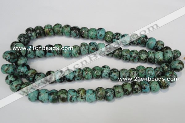 CTU2471 15.5 inches 10*14mm rondelle African turquoise beads wholesale