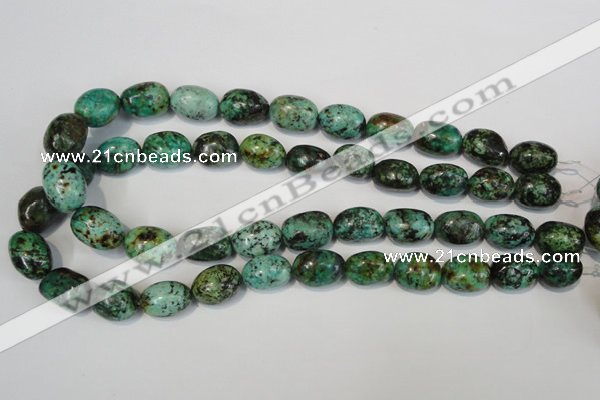 CTU2473 15.5 inches 13*18mm nuggets African turquoise beads wholesale