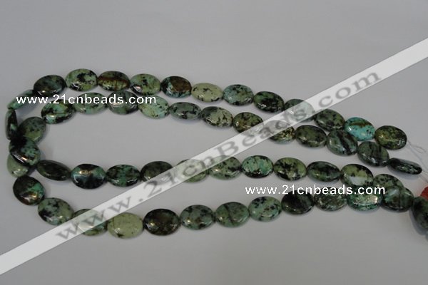 CTU2475 15.5 inches 12*16mm oval African turquoise beads wholesale
