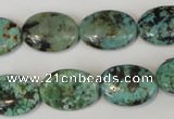 CTU2476 15.5 inches 13*18mm oval African turquoise beads wholesale