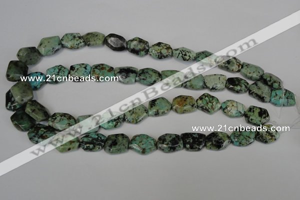 CTU2482 15.5 inches 12*16mm - 13*18mm freeform African turquoise beads