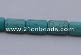 CTU25 15.5 inches 18*25mm rectangle blue turquoise beads Wholesale