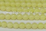 CTU2515 15.5 inches 4mm round synthetic turquoise beads