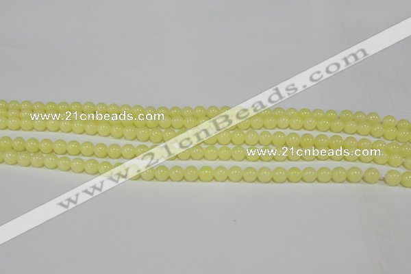 CTU2515 15.5 inches 4mm round synthetic turquoise beads