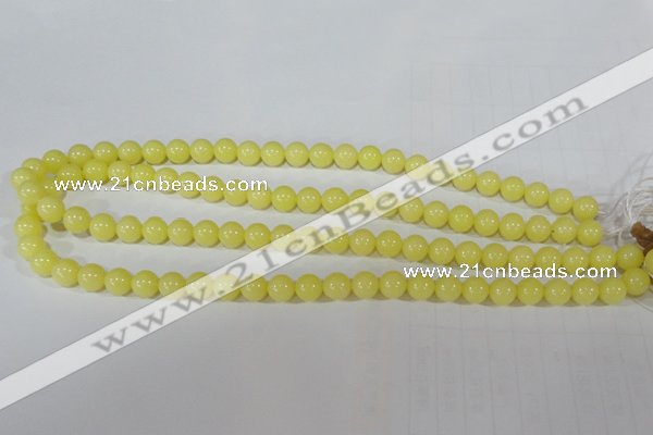 CTU2517 15.5 inches 8mm round synthetic turquoise beads