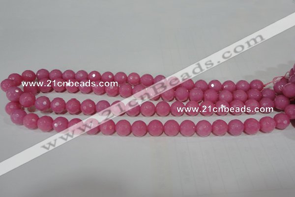 CTU2558 15.5 inches 10mm faceted round synthetic turquoise beads