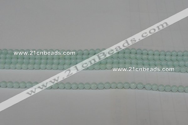 CTU2563 15.5 inches 4mm round synthetic turquoise beads