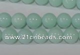 CTU2566 15.5 inches 10mm round synthetic turquoise beads