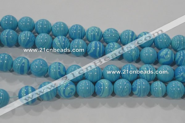 CTU2588 15.5 inches 20mm round synthetic turquoise beads