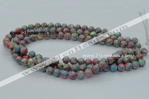 CTU260 16 inches 10mm round imitation turquoise beads wholesale