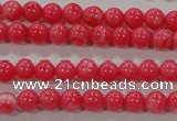 CTU2610 15.5 inches 4mm round synthetic turquoise beads