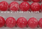 CTU2615 15.5 inches 14mm round synthetic turquoise beads