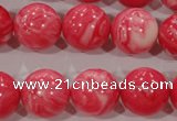 CTU2616 15.5 inches 16mm round synthetic turquoise beads