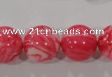 CTU2617 15.5 inches 18mm round synthetic turquoise beads