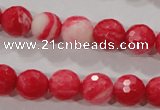 CTU2622 15.5 inches 8mm faceted round synthetic turquoise beads